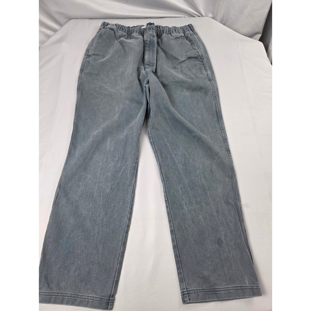 The Territory Ahead Mens XL Blue Ribbed Cotton Elastic Waist Casual Pants